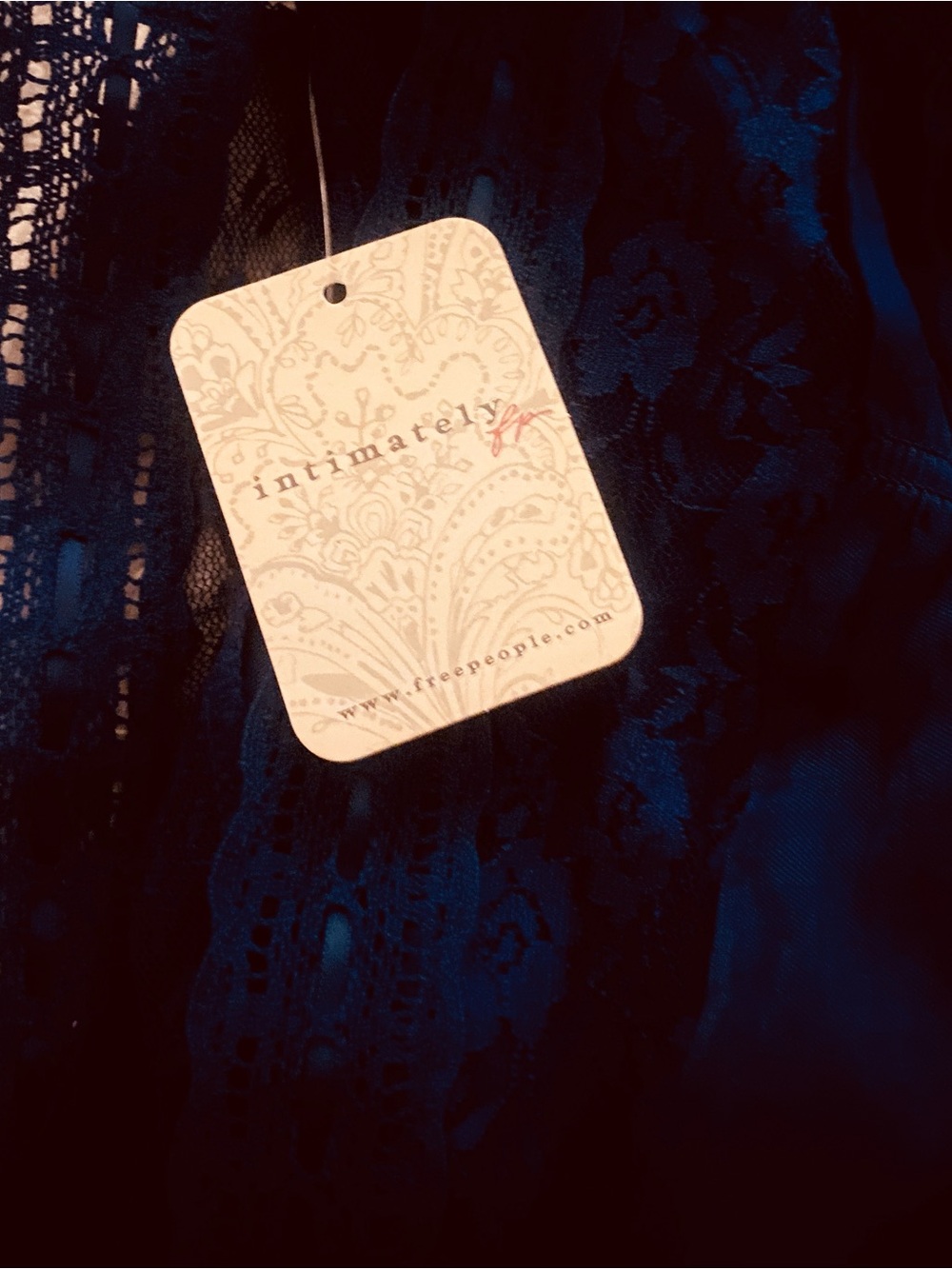 Free People Navy Lace-Trim Morning Breeze Jacket NEW! - Picture 4 of 4